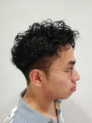 パーマ ショート Ash 店長 木村 和人のヘアスタイル