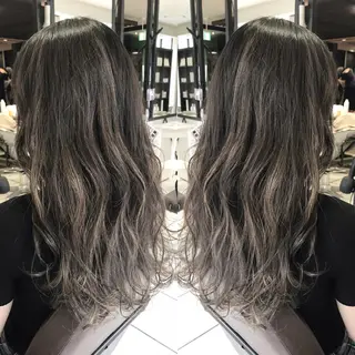 ロング カラー シールエクステ⭐️ オオミタクヤのヘアスタイル