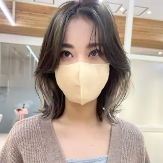 ミディアム カラー レイヤー専門家 ダブルカラー修のヘアスタイル