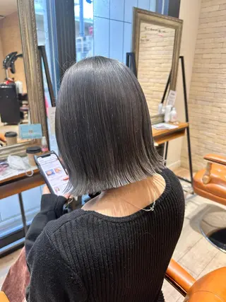 ショート acroあべの店所属・🧸顔周りカット /透明感🎀のヘアスタイル