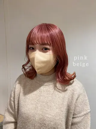 ミディアム カラー ヘアアレンジ ボブ /ニュアンス/ satomi🧸💖のヘアスタイル