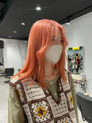 カラー モモ 🍑のマツエク・マツパデザイン