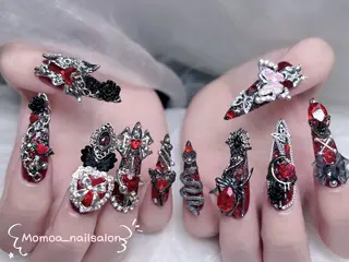 ネイル MoMoA Nail ネイル長さ出し専門店のネイルデザイン