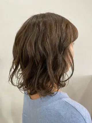 ショート カラー ヘアアレンジ 暗髪カラー🫐パーマ おくだりんかのヘアスタイル