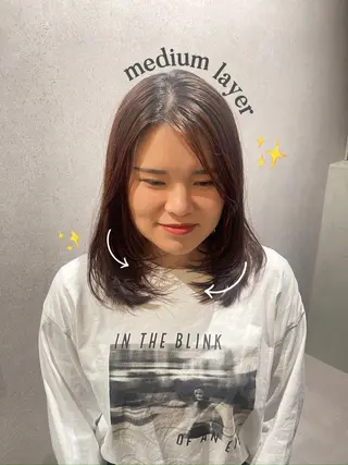 ミディアム La fith hair SHIN 大分所属・Lafith 大分／ ヨッシーのヘアスタイル