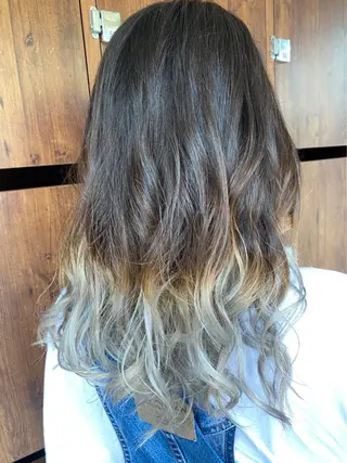 セミロング カラー Baby Step ウエノのヘアスタイル