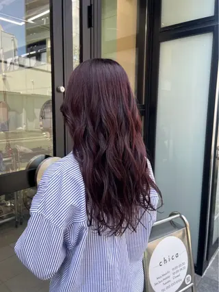 ロング runa/パーマ /ブリーチモデルのヘアスタイル