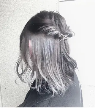 ミディアム カラー パーマ ヘアアレンジ メンズ キッズ ネイル マツエク・マツパ 🌈デザインヘア職人 Kaede🌈のヘアスタイル