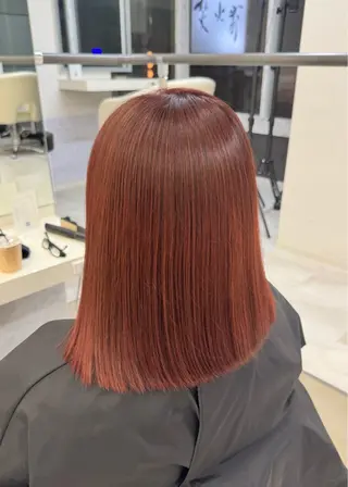 ミディアム カラー はな　ブリーチ ハイトーン/ 渋谷のヘアスタイル