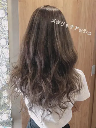 ロング カラー 野咲き 美容室のマツエク・マツパデザイン