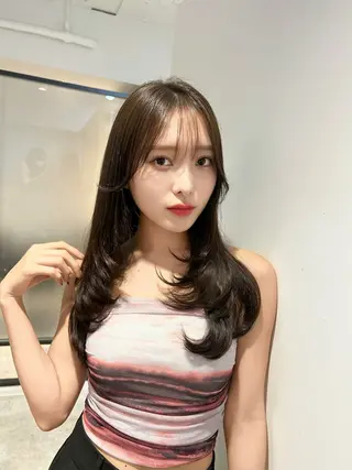 ロング 艶髪/モテヘア🎀 MIHOのヘアスタイル