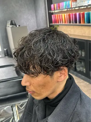 パーマ メンズ 深野 ちさとのヘアスタイル