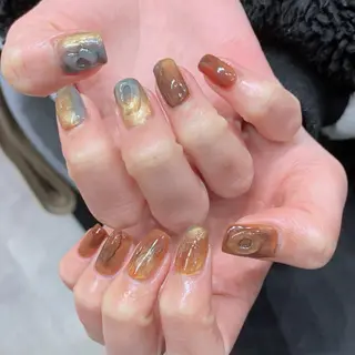 ネイル YUKIMO🍎名駅 /ニュアンスのネイルデザイン