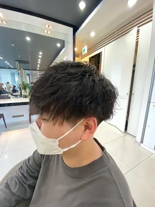 ショート パーマ メンズ メンズサロン/戸塚駅 東口3分/冨田大輝のヘアスタイル