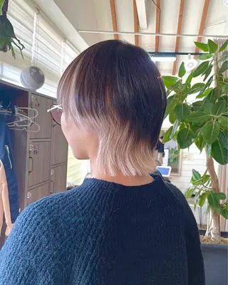 ミディアム カラー 奥田 誠司のヘアスタイル