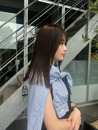 カラー イケハラ ナナミのヘアスタイル