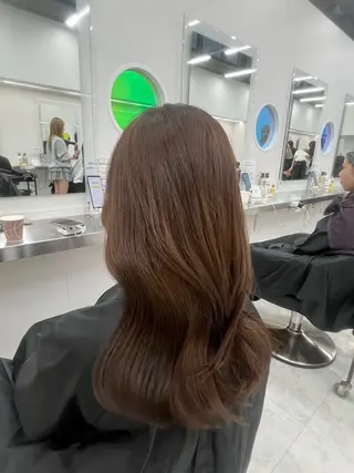 ロング 艶髪ハイトーンカラー 渋谷🎀ririkaのヘアスタイル