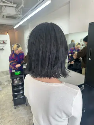 ショート カラー 艶髪/縮毛矯正 特化　ヒトシのヘアスタイル