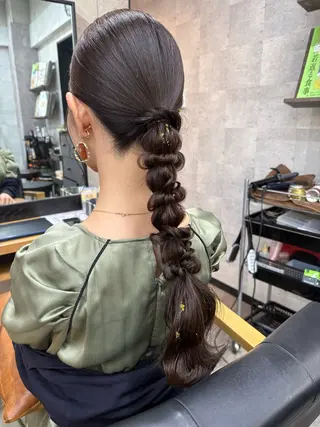 ロング ヘアアレンジ SHANTi 飯塚 ヘアセット/髪質改善のヘアスタイル