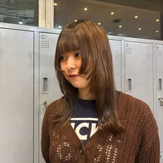 セミロング ☘️かわいいハイトー ン☘️nonokaのヘアスタイル