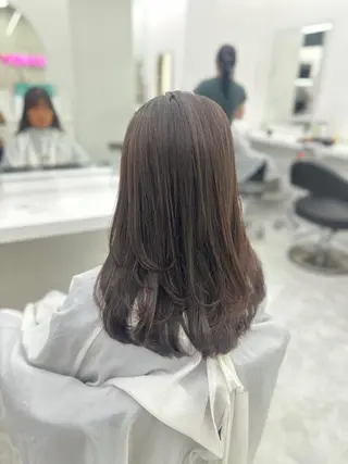 ロング カラー パーマ ヘアアレンジ メンズ キッズ ♥️韓国ヘア レイヤー♥️ゆりのヘアスタイル