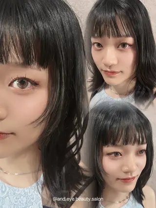 マツエク・マツパ and_eye所属・𝐒𝐀𝐍𝐀 学園前のマツエク・マツパデザイン