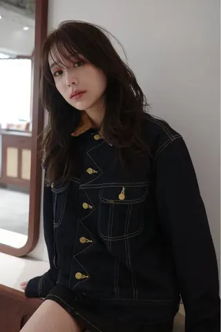 ロング カラー opus 店長大和 レイヤー/赤み消しのヘアスタイル