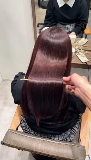 ロング カラー 朝5分でキマる艶髪 ／ヤマダのヘアスタイル
