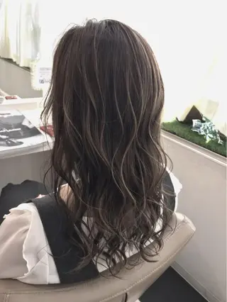 セミロング カラー 山崎俊輔/髪質改善 /バレイヤージュのヘアスタイル