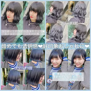 ミディアム カラー ヘアアレンジ ブリーチ/ヘアケア 🪞TAKUMA🪞のヘアスタイル