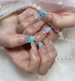 ネイル 長さだし/持込/ ins風ネイル/Umのネイルデザイン