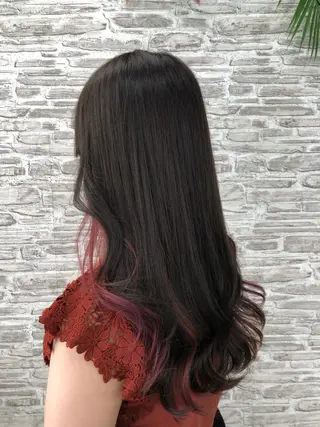 ロング カラー 韓国ヘア🤍髪質改善 🇰🇷AKANEのヘアスタイル