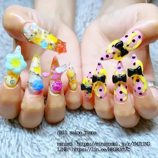 ロング NAILSALON 🍔Timna🍟のネイルデザイン