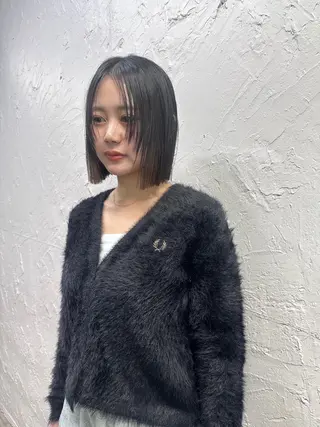 ショート ボブ/顔周りレイヤー 似合わせcut🪽のヘアスタイル