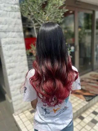 ロング カラー ボブ/ハイトーン髪質 改善/越谷✨クラモチのヘアスタイル