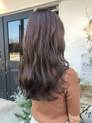 ロング カラー 藤井 美歩/赤髪のヘアスタイル