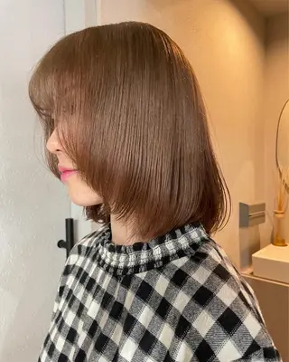 ミディアム カラー 吉田一輝 外国人パーマのヘアスタイル