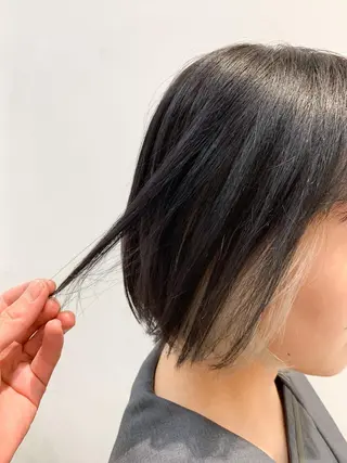 ミディアム カラー THE./ブリーチ 透感カラー/髪質改善のヘアスタイル