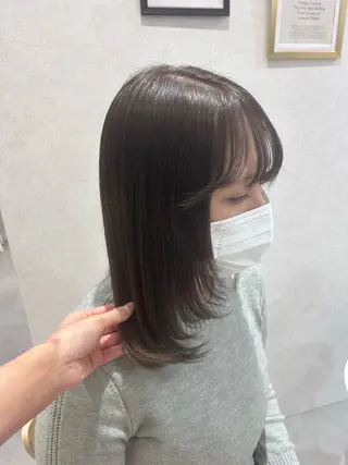 セミロング maoお洒落ヘア bob/艶カラーのヘアスタイル