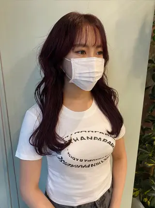 ロング カラー ヘアアレンジ 'AXIS nagoya所属・'AXIS江森 美空のヘアスタイル