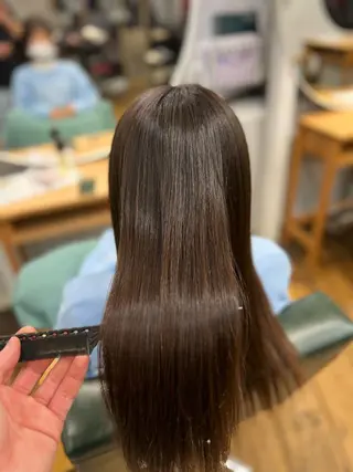 ロング カラー 髪質改善/縮毛矯正/ 超高濃度水素ケアのヘアスタイル