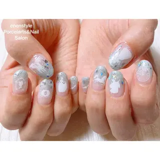 ミディアム ネイル 👑enen style👑のネイルデザイン