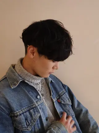 ショート パーマ メンズパーマ梅田 ・川副史晶のヘアスタイル