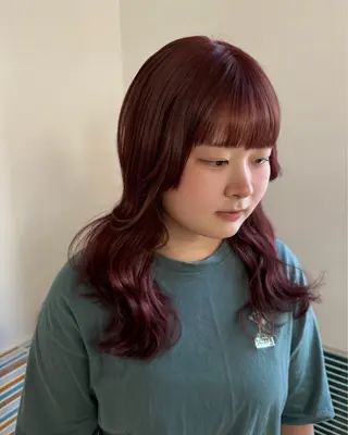 セミロング カラー特化/ブリーチ 梅田中崎町/あかりのヘアスタイル