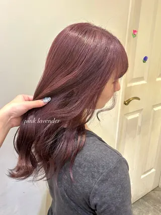 セミロング カラー ハイトーンカラー/ 長さだし🐇きょうかのヘアスタイル