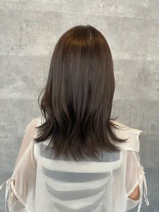 セミロング _WHITE 高槻店 平野湧人　/髪質改善のヘアスタイル