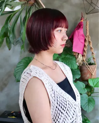 ミディアム カラー 木村陸弥 似合わせ 透明感カラー🌿のヘアスタイル