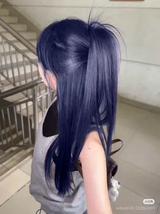 ロング カラー 韓国/うる艶カラー 💙ayana💙のヘアスタイル