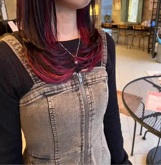 ロング hair&make EARTH 小山店所属・ミズカミ シオナのヘアスタイル