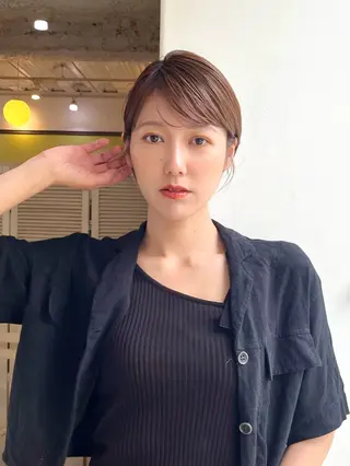 ショート カラー ショート/ボブ/透明 感カラー/高橋あみのヘアスタイル